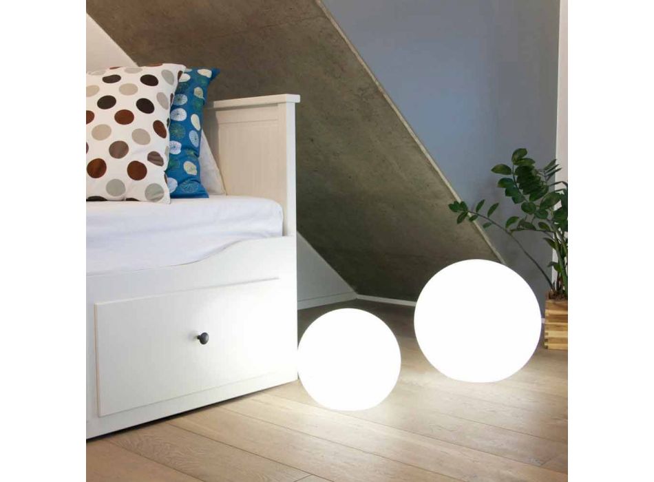Solenergi gulvlampe eller LED runde farvet design - Globostar Viadurini