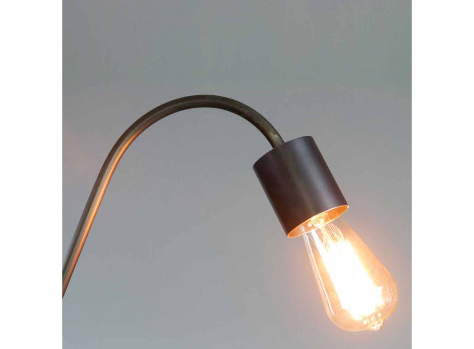Artisan Design gulvlampe i sort jern fremstillet i Italien - Curva Viadurini