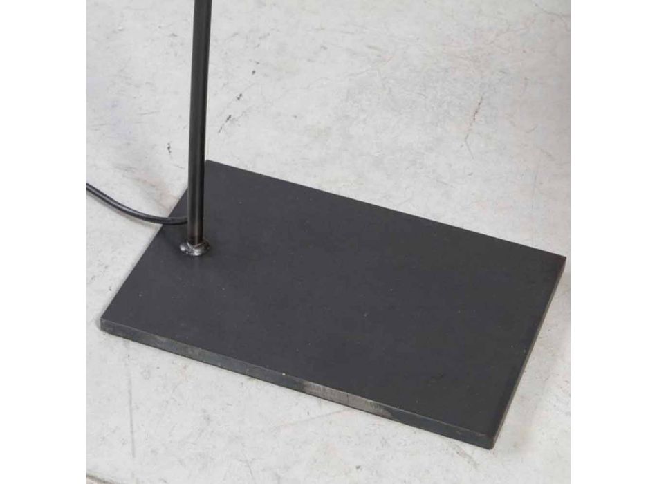 Artisan Design gulvlampe i sort jern fremstillet i Italien - Curva Viadurini