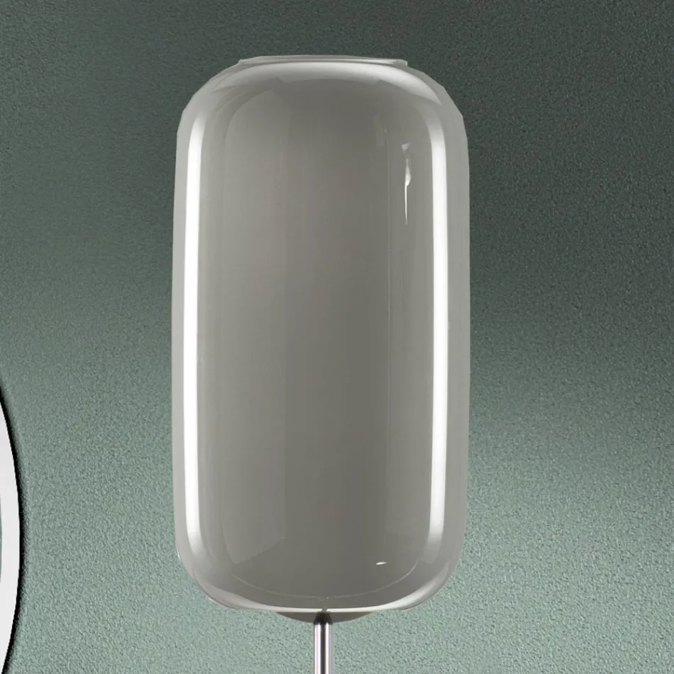 Håndblæst gulvlampe i venetiansk glas - bambus Viadurini