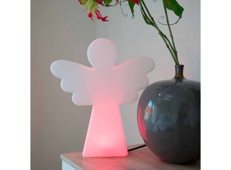 Hvid gulvlampe E27, LED eller Solar Angel Modern Design - Angelostar Viadurini