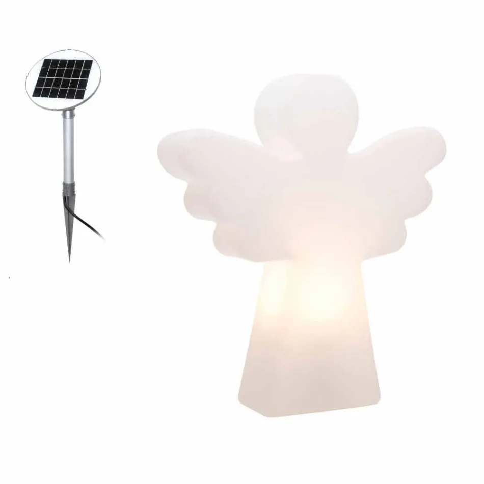 Hvid gulvlampe E27, LED eller Solar Angel Modern Design - Angelostar Viadurini