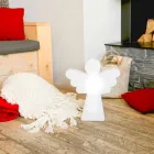 Hvid gulvlampe E27, LED eller Solar Angel Modern Design - Angelostar Viadurini