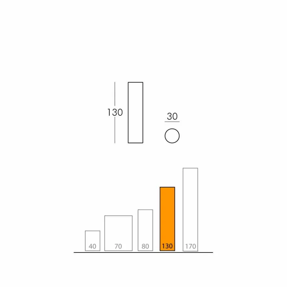 Slide Fluo cylindrisk gulvlampe lavet i Italien Viadurini