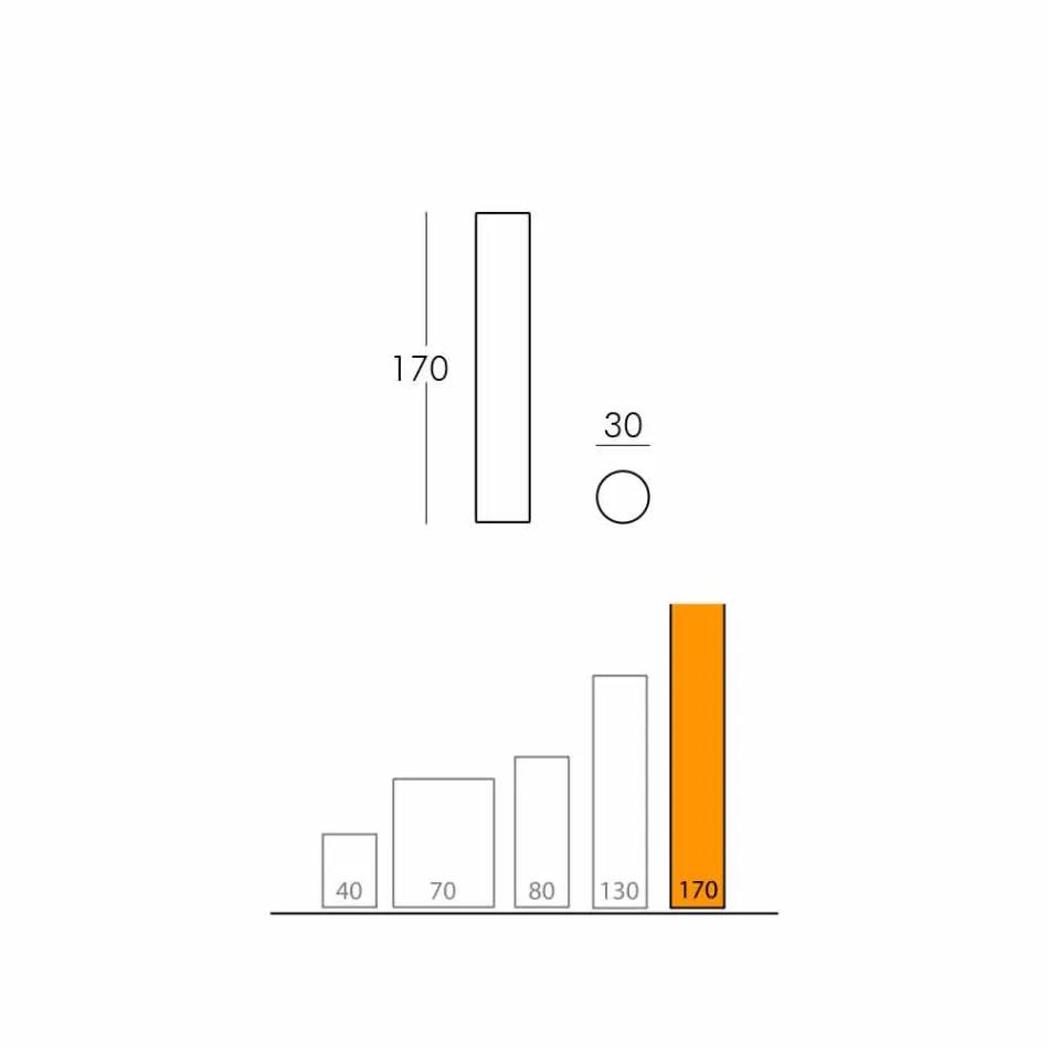 Slide Fluo cylindrisk gulvlampe lavet i Italien Viadurini