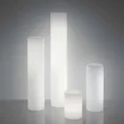 Slide Fluo cylindrisk gulvlampe lavet i Italien Viadurini