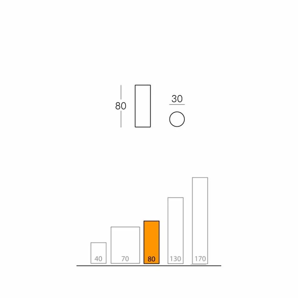 Slide Fluo cylindrisk gulvlampe lavet i Italien Viadurini
