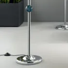 Klassisk gulvlampe i italiensk håndværksglas og lampeskærm - Memore Viadurini