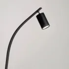 Gulvlampe med Justerbar Spotlight og Second Light på bagsiden - Kamfer Viadurini