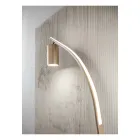 Gulvlampe med Justerbar Spotlight og Second Light på bagsiden - Kamfer Viadurini