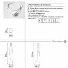 Gulvlampe med LED-lys Moderne design til udendørs - Penelope af Myyour Viadurini