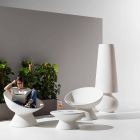 Udendørs gulvlampe med polyethylenstruktur fremstillet i Italien - Desmond Viadurini