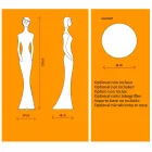 Havegulvlampe med RGBW LED-lysstatue Design - Penelope af Myyour Viadurini