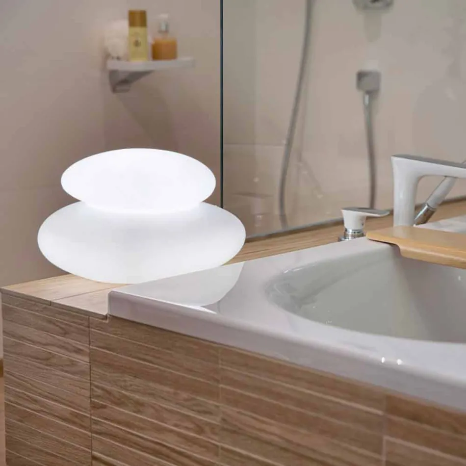 Gulvlampe til indendørs eller udendørs moderne naturligt design - Sassostar Viadurini