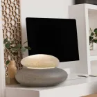 Gulvlampe til indendørs eller udendørs moderne naturligt design - Sassostar Viadurini