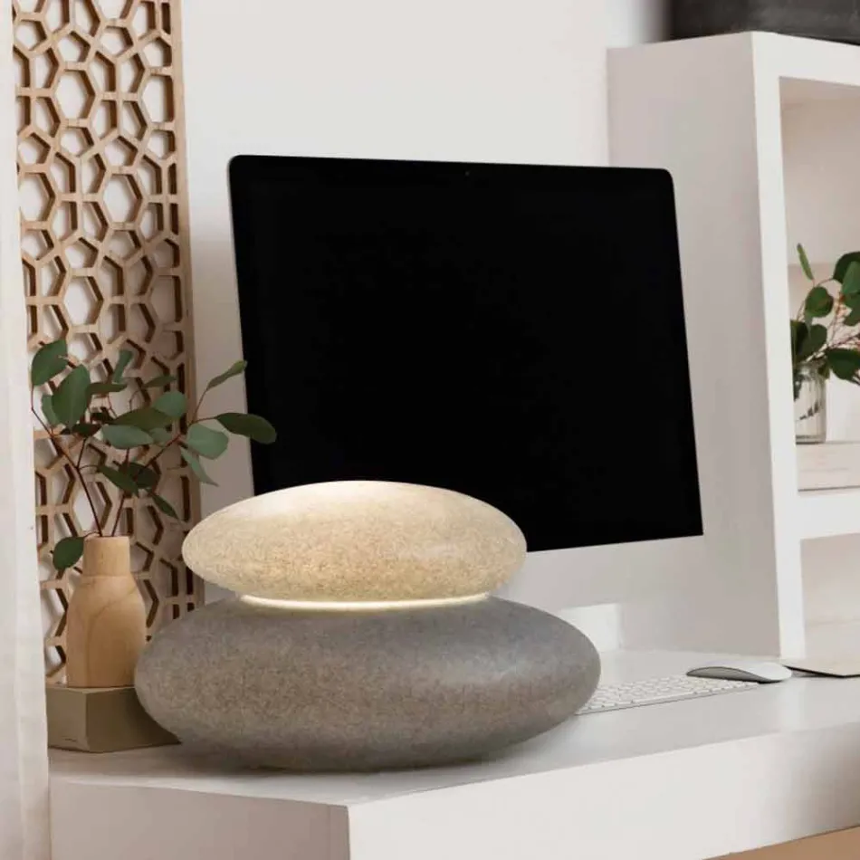 Gulvlampe til indendørs eller udendørs moderne naturligt design - Sassostar Viadurini