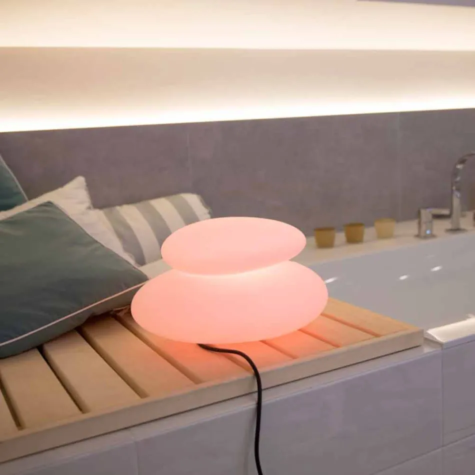 Gulvlampe til indendørs eller udendørs moderne naturligt design - Sassostar Viadurini