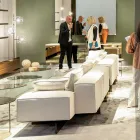 Design gulvlampe med skinnende metalstruktur fremstillet i Italien - Donatina Viadurini