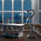 Moderne design gulvlampe Drago lavet i Italien Viadurini