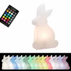 Design gulvlampe, hvid kanin til indendørs og udendørs - Conigliostar Viadurini