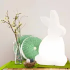 Design gulvlampe, hvid kanin til indendørs og udendørs - Conigliostar Viadurini
