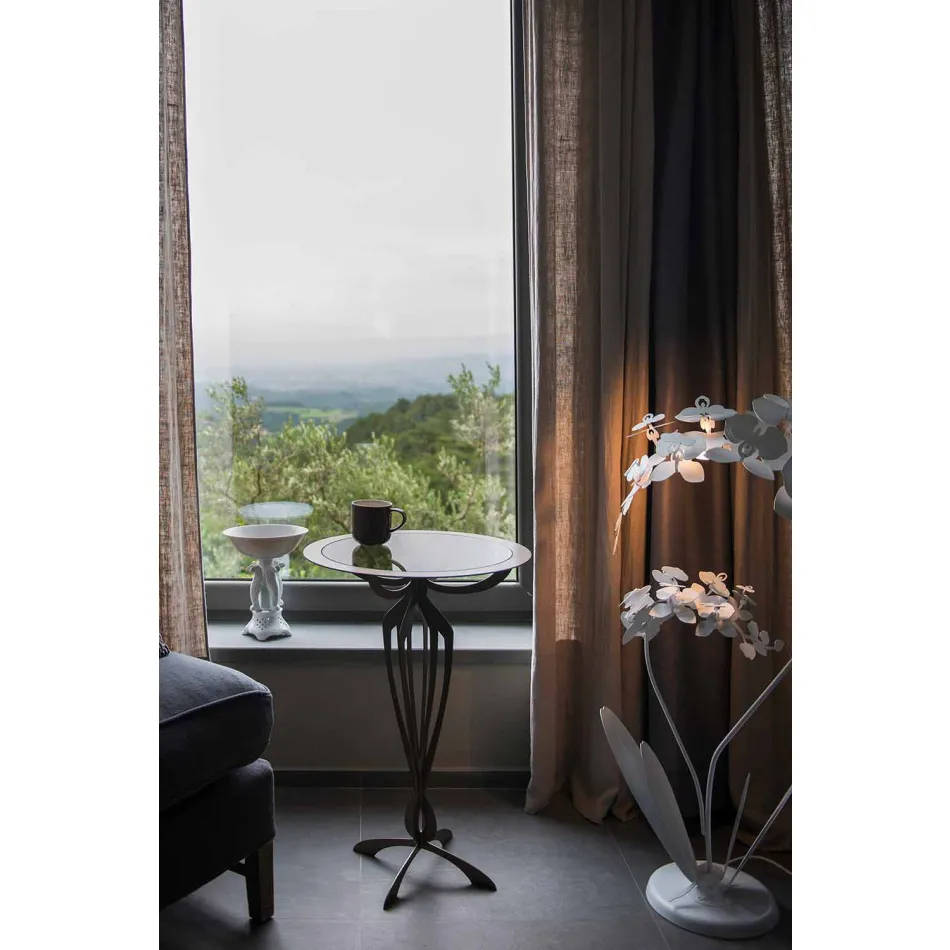 Moderne design jerngulvslampe fremstillet i Italien - Amorpha Viadurini