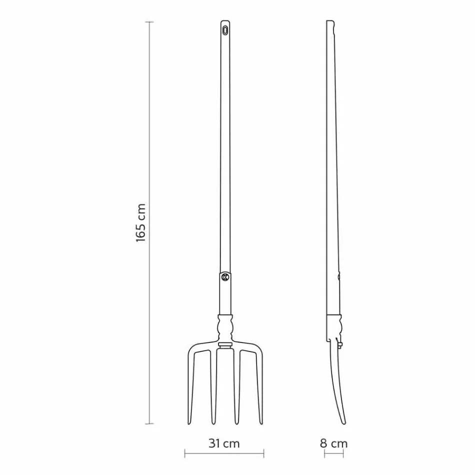 Udendørs gulvlampe i hvid teknopolymer design af 3 former - værktøj Viadurini