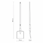 Udendørs gulvlampe i hvid teknopolymer design af 3 former - værktøj Viadurini