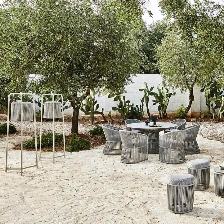 Gulvlampe i aluminium og fiber Made in Italy - Tibidabo by Varaschin Viadurini