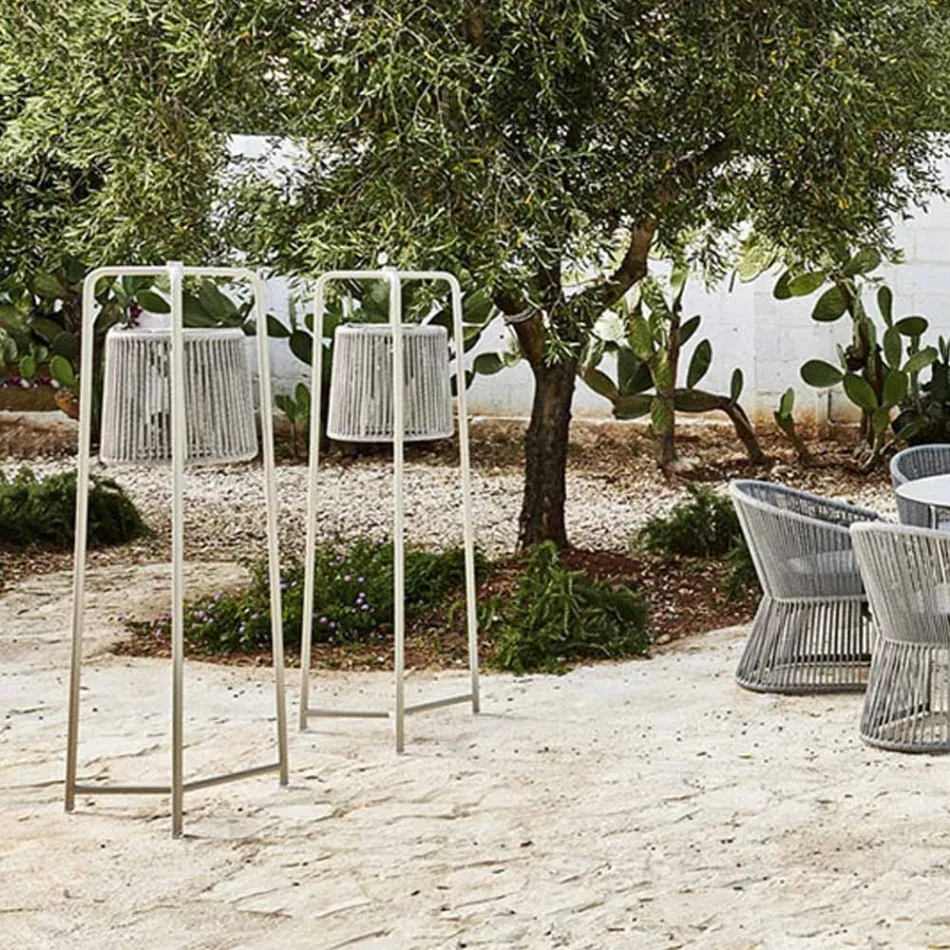 Gulvlampe i aluminium og fiber Made in Italy - Tibidabo af Varaschin Viadurini