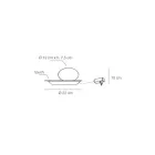 Gulvlampe i aluminium, metal og hvid glaslampe - Luma Viadurini