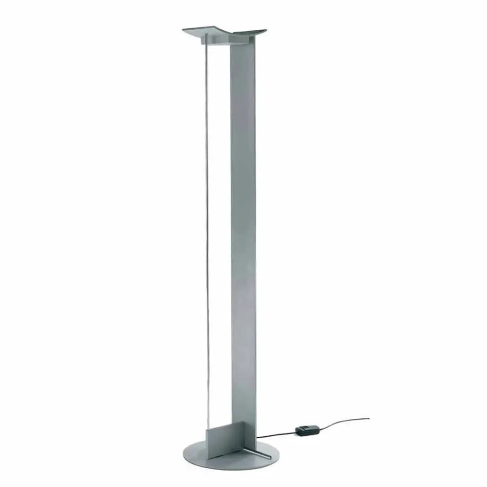 Gulvlampe i lakeret metal med integreret LED Made in Italy - Indra Viadurini