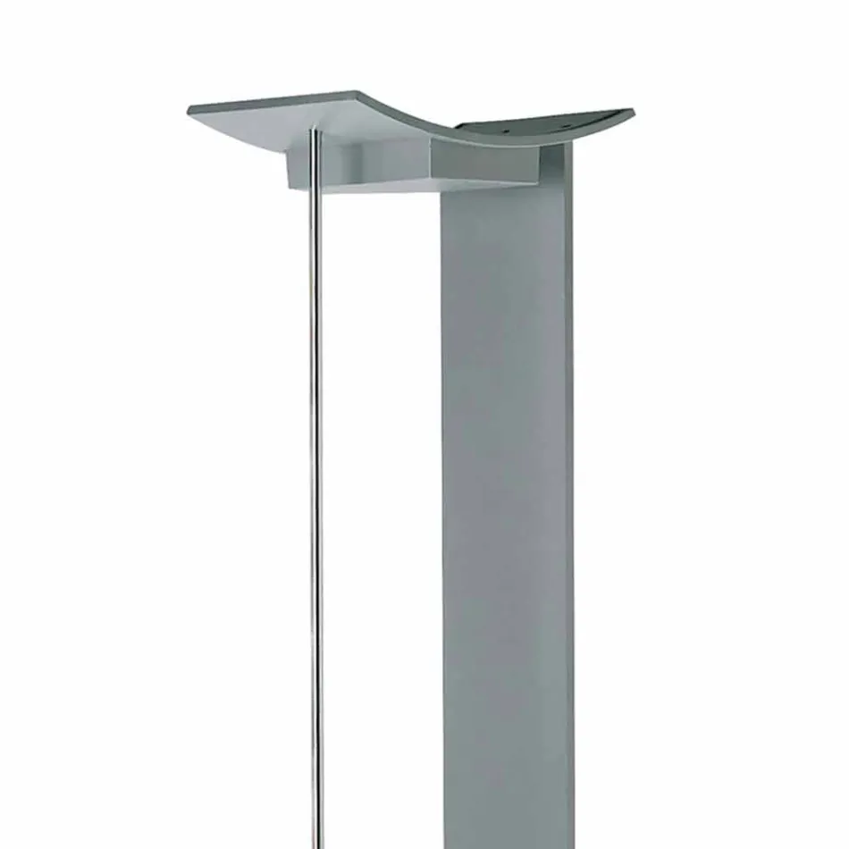 Gulvlampe i lakeret metal med integreret LED Made in Italy - Indra Viadurini