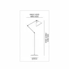 Gulvlampe i messing og jern med drejelig design vintage - Loft af Il Fanale Viadurini