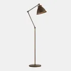 Gulvlampe i messing og jern med drejelig design vintage - Loft af Il Fanale Viadurini