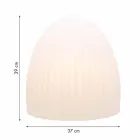 Gulvlampe i hvid plast med LED, Solar eller E27 Design - Massostar Viadurini