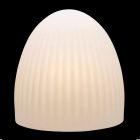 Gulvlampe i hvid plast med LED, Solar eller E27 Design - Massostar Viadurini