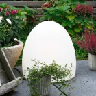 Gulvlampe i hvid plast med LED, Solar eller E27 Design - Massostar Viadurini