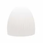 Gulvlampe i hvid plast med LED, Solar eller E27 Design - Massostar Viadurini