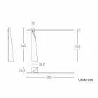 Gulvlampe i massiv eg og stål Fremstillet i Italien, ædle - Calisto Viadurini