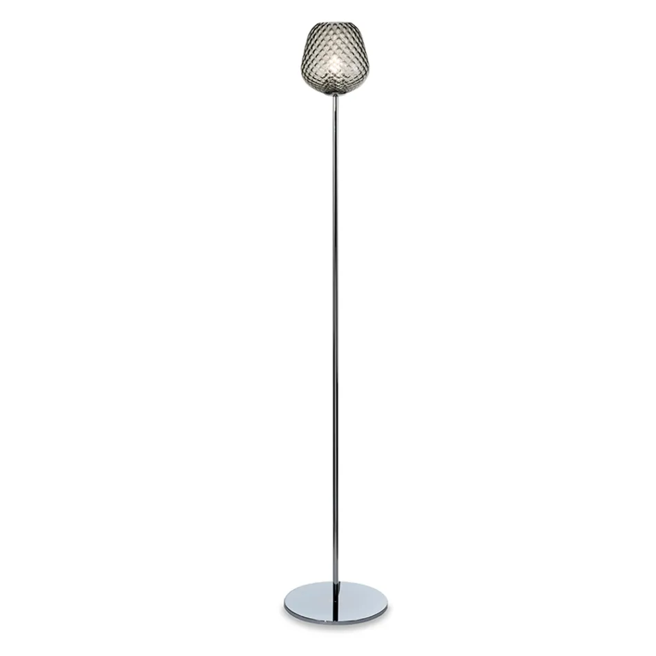 Gulvlampe i indkapslet eller transparent glas fremstillet i Italien - Elisia Viadurini