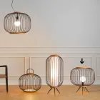 Lampe Moderne design jorden stål Ø48xh.52 cm Leira Viadurini