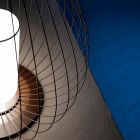 Gulv- eller støttelampe i hvid eller bronzetråd - lanterne Viadurini