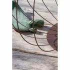 Gulv- eller støttelampe i hvid eller bronzetråd - lanterne Viadurini