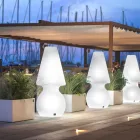 Alvarez udendørs gulvlampe med LED-lys i polyethylen, fremstillet i Italien Viadurini