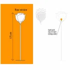 Plastic Flower Design Outdoor Floor Lamp - Baby Love fra Myyour Viadurini