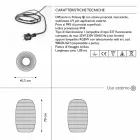Gulvlampe til udendørs design i 3 størrelser, 2 stykker - Pandora S fra Myyour Viadurini
