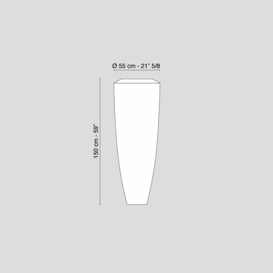 Gulvlampe Udendørs LDPE at designe Led Big Howitzer Viadurini