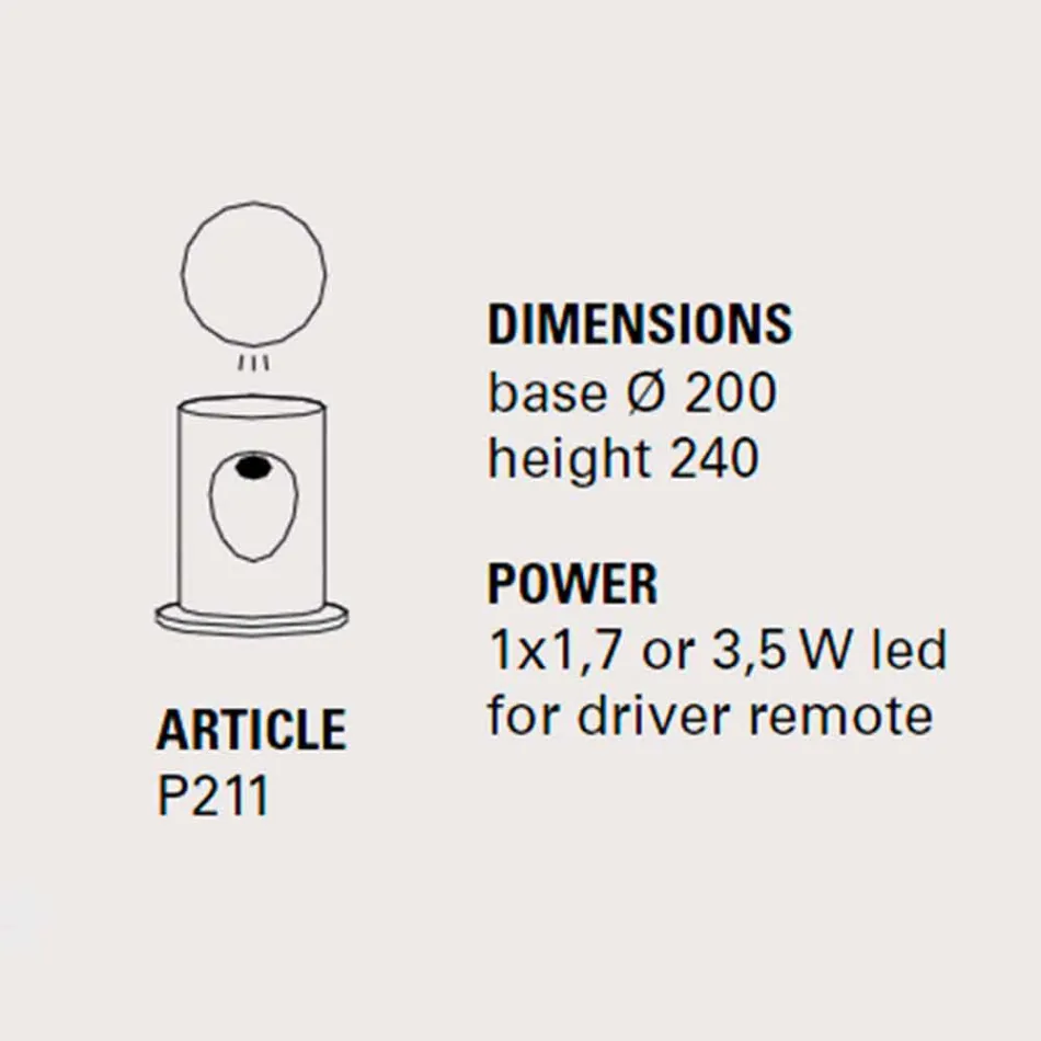 U-Boat farvet terracotta udendørs gulvlampe - Toscot Viadurini