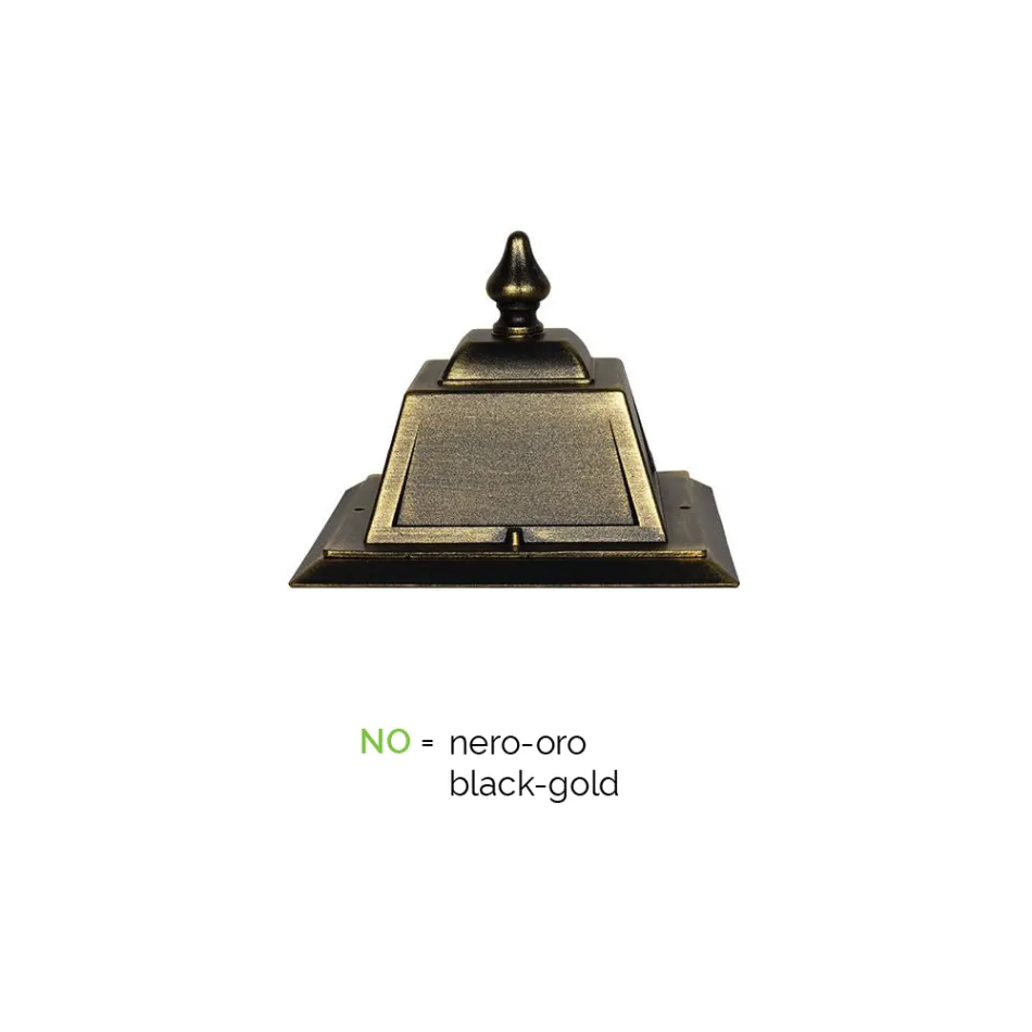 Vintage udendørs gulvlampe i aluminium Fremstillet i Italien - Doroty Viadurini